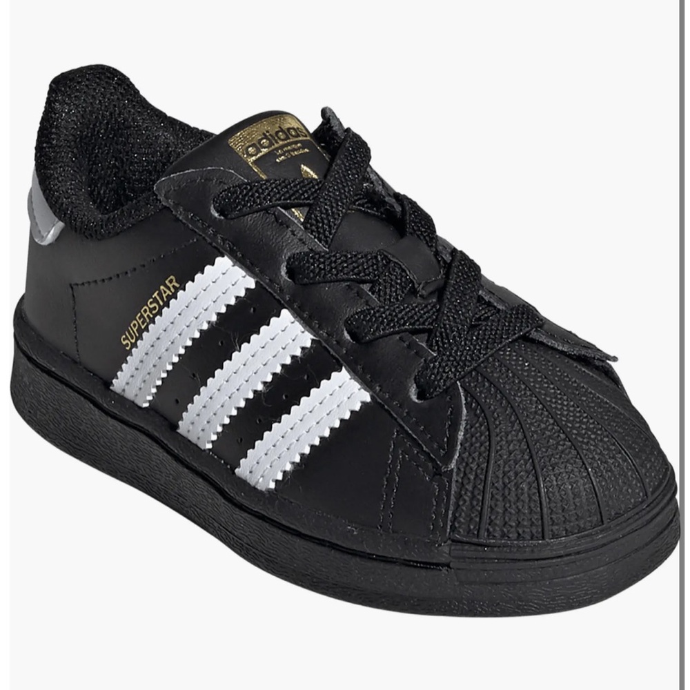 Adidas Kids Superstar Black Sneakers
